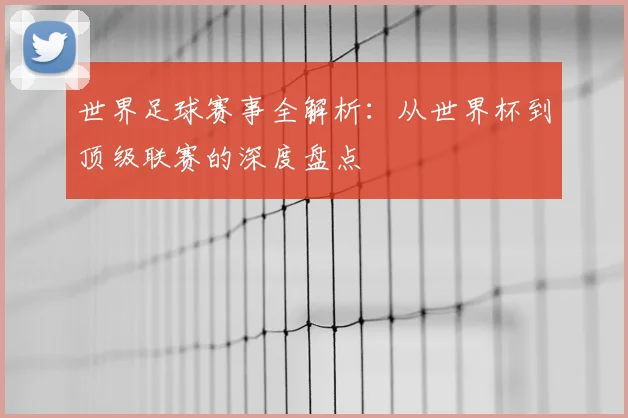 世界足球赛事全解析：从世界杯到顶级联赛的深度盘点